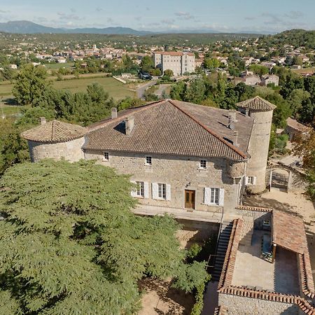 Chateau De Chaussy Ruoms Bagian luar foto